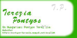 terezia pontyos business card